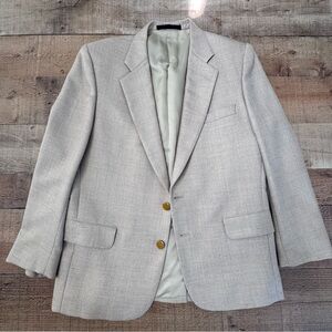Ken Collins Ivory Spring Blazer Gold Buttons S41